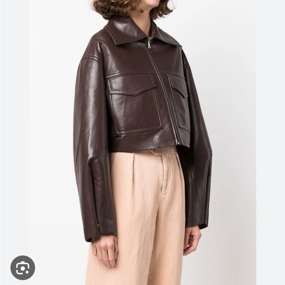 Nanushka Cropped Zip Up Jacket Brand New